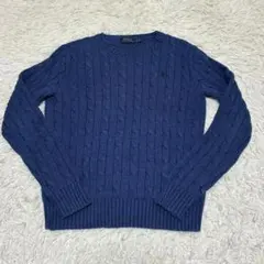 Ralph POLOラルフローレンポロ ケーブル　ニット　セーター　ポニー刺繍