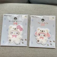 セリア　サンリオワッペン　キティ　マイメロ