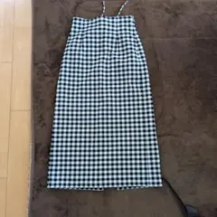 GU チェック柄タイトスカート