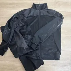 美品　adidas ブラック ジャージ上下セット