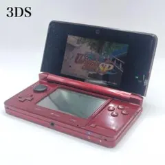任天堂 Nintendo 3DS 本体 フレアレッド タッチペン付属