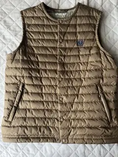 美品　ORCIVAL ダウンベスト ブラウン ORCIVAL | ポリエステルタフタ インナーダウン ベスト WOMEN