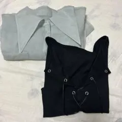 Heather シアーショートシャツ レースアップトップスのサムネイル