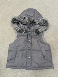 【COMME CA ISM】 ファー付きアウターベスト