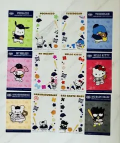 タイトーくじ 侍ジャパン サンリオ G賞 クリアカードセット 6セット