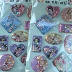 ディズニープリンセス ウォータースティッカー 2シートセット
