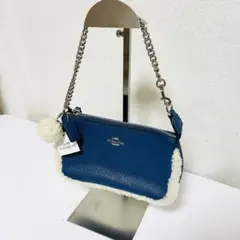 COACH スモールライダー ショルダーバッグ ボア ブラック/ホワイト 