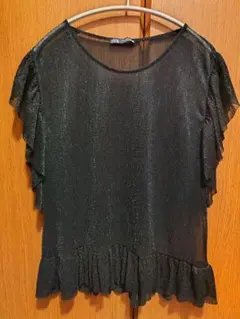 ZARA ブラック トップス