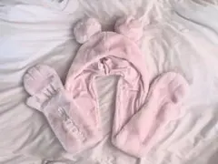 ディズニー マフラーキャップ ピンク ミッキー