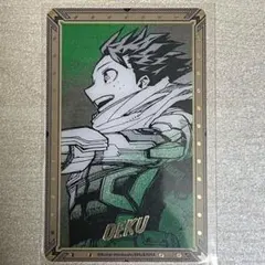 僕のヒーローアカデミア 緑谷出久 原画展 箔押しクリアカード