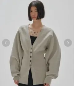 TODAYFUL ウエストシェイプニットカーディガン