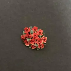 花　ブローチ　ヴィンテージ