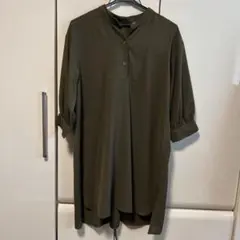 バックリボン♡七部袖レディーストップス　mサイズ