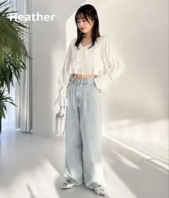 Heather ヘザー　アソートフリルブラウス ホワイトのサムネイル