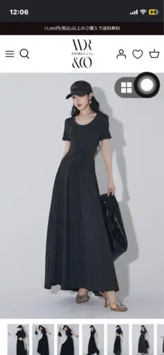 【新品未使用】ANDREA&Co. 半袖ワンピ ブラック 2026年最新】ANDREA レディース カットソーワンピースの人気アイテム