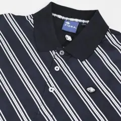 新品フィドラ FIDRAレジメンタル半袖ポロシャツ /M■タグ付き13200円