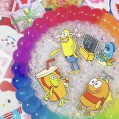 【即購入OK】 ボブの魚チャーム4個セット デコパーツ