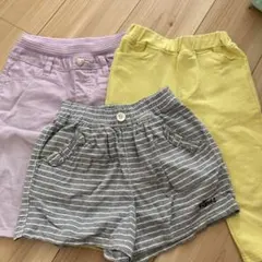 120センチ　ショートパンツ3枚セット