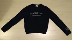 レピピアルマリオ ネイビー ケーブルニットセーター