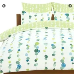 水玉模様 シングルベッド掛けカバー＋敷カバー＋枕カバー