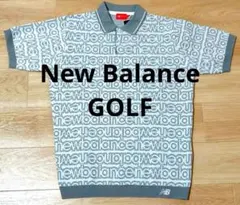 【新品】New Balance GOLF 半袖ポロ XL サマーニット グレーのサムネイル
