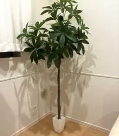 #2750 【新品】フェイクグリーン パキラ 人口観葉植物 フェイク 白 新品】フェイクグリーン パキラ 人口観葉植物 フェイク 白 #2750