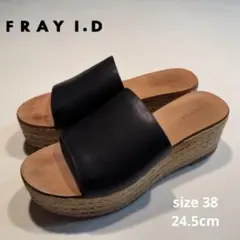 FRAY I.D 厚底ウェッジソールミュール サンダル ブラック　24.5cmのサムネイル