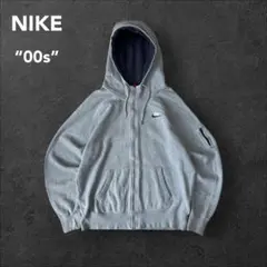 ナイキ 00s 古着 スウェットジップパーカー L アームポケット 刺繍ロゴ