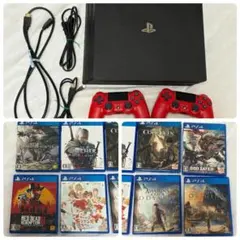 プレステ4 pro 1TB 本体　箱ありSSD変換済　ソフト8点セット