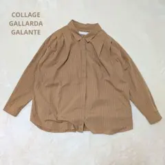 美品 コラージュ GALLARDAGALANTE フロントタック コットンシャツのサムネイル