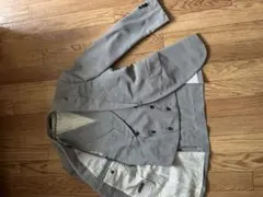 グレー ジャケットダブルブレスト ベスト付き