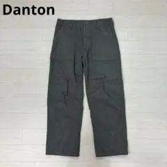Danton ダントン ベイカーパンツ シンチバック ウール混 灰色 38のサムネイル