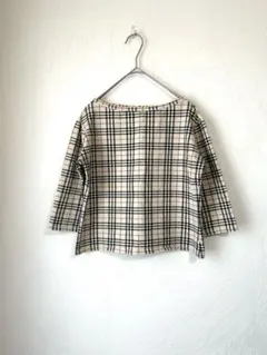 Burberry London カットソー トップス ノバチェック 七分袖 M
