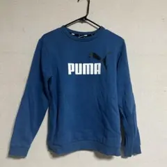 PUMA クルーネック トレーナー ブルー 160