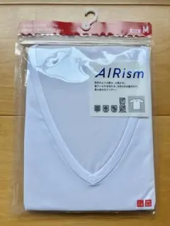 【新品】ユニクロ エアリズム VネックT(半袖) Mサイズ