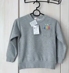 新品未使用品　ピクミン刺繍グレー120cmトレーナーのサムネイル