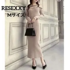 RESEXXY リゼクシー ストリングデザインタイトニットワンピース Mサイズ
