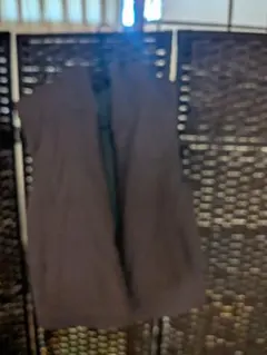 フード付きブラウンベスト 中綿入り