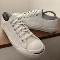 レア美品　converse JACK PURCELL レザー　ホワイト　25.5