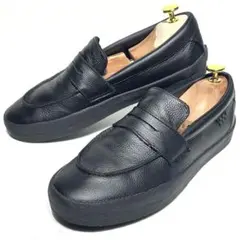 極美品☆完売品 VANS／スケートローファー 26.5cm 黒 本革 スリッポン