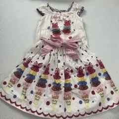シャーリーテンプル jsk ワンピース 130 アイスクリーム - メルカリ
