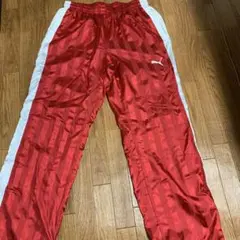 Puma レッド ストライプ パンツL