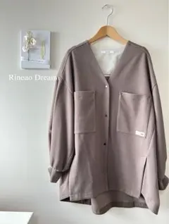 ayane 最終です！ストレッチコールジャケット　体型カバー　秋冬　アウター感覚