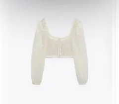 ZARA パフエンブロイダリーチュニック