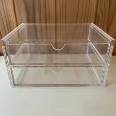 無印良品 重なるアクリルケース 2段引出