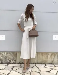 GU フレアニットスカート