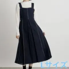 デニム ロングワンピース