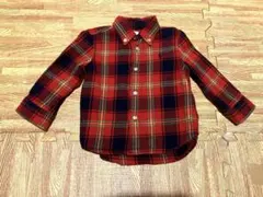 Ralph Lauren チェック柄長袖シャツ　ベビー