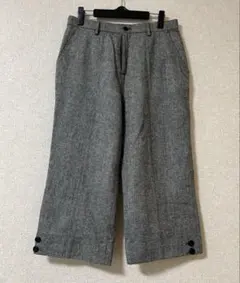 グレーツイードクロップドパンツＬサイズ