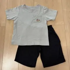 GU キッズ 半袖 パジャマセット 120cm 恐竜 トリケラトプス